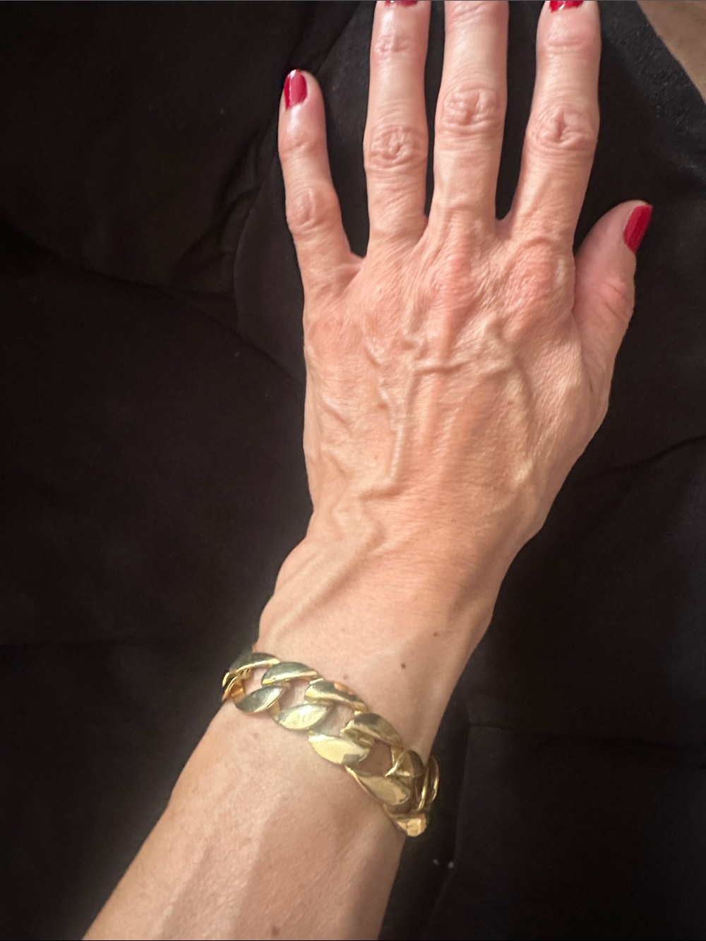 Chunky Gold Curb Link Bracelet